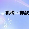 机构：存款利率或继续下调0.2%-0.25%