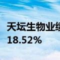 天坛生物业绩快报：前三季度净利润同比增长18.52%