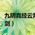 九阴真经云霄飞剑怎么获得（九阴真经云霄飞剑）